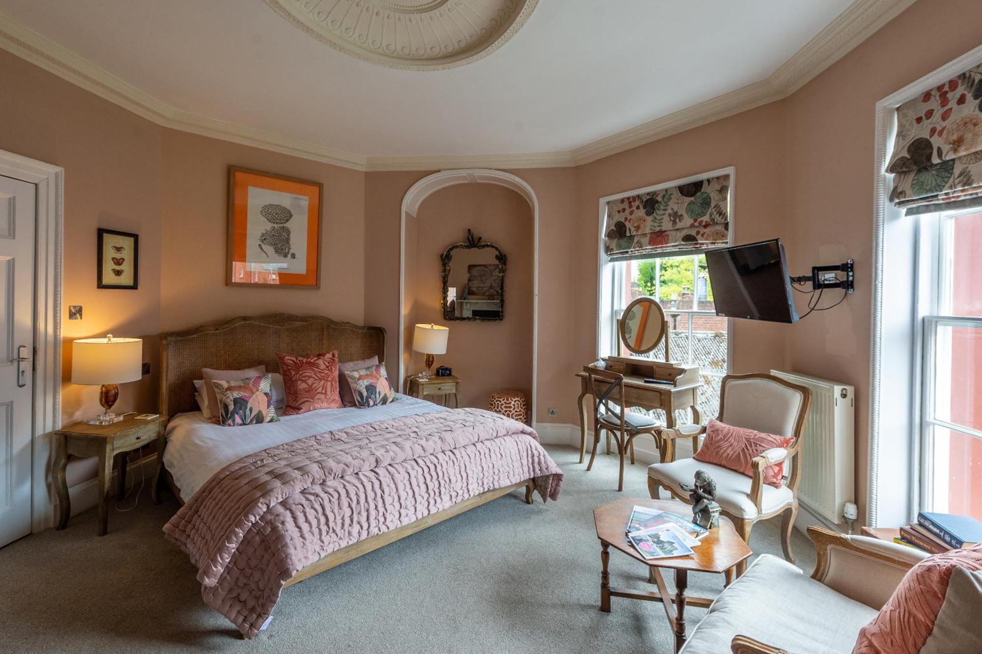 Darwin'S Townhouse Bed and Breakfast Shrewsbury Rum bild A bedroom at the hotel